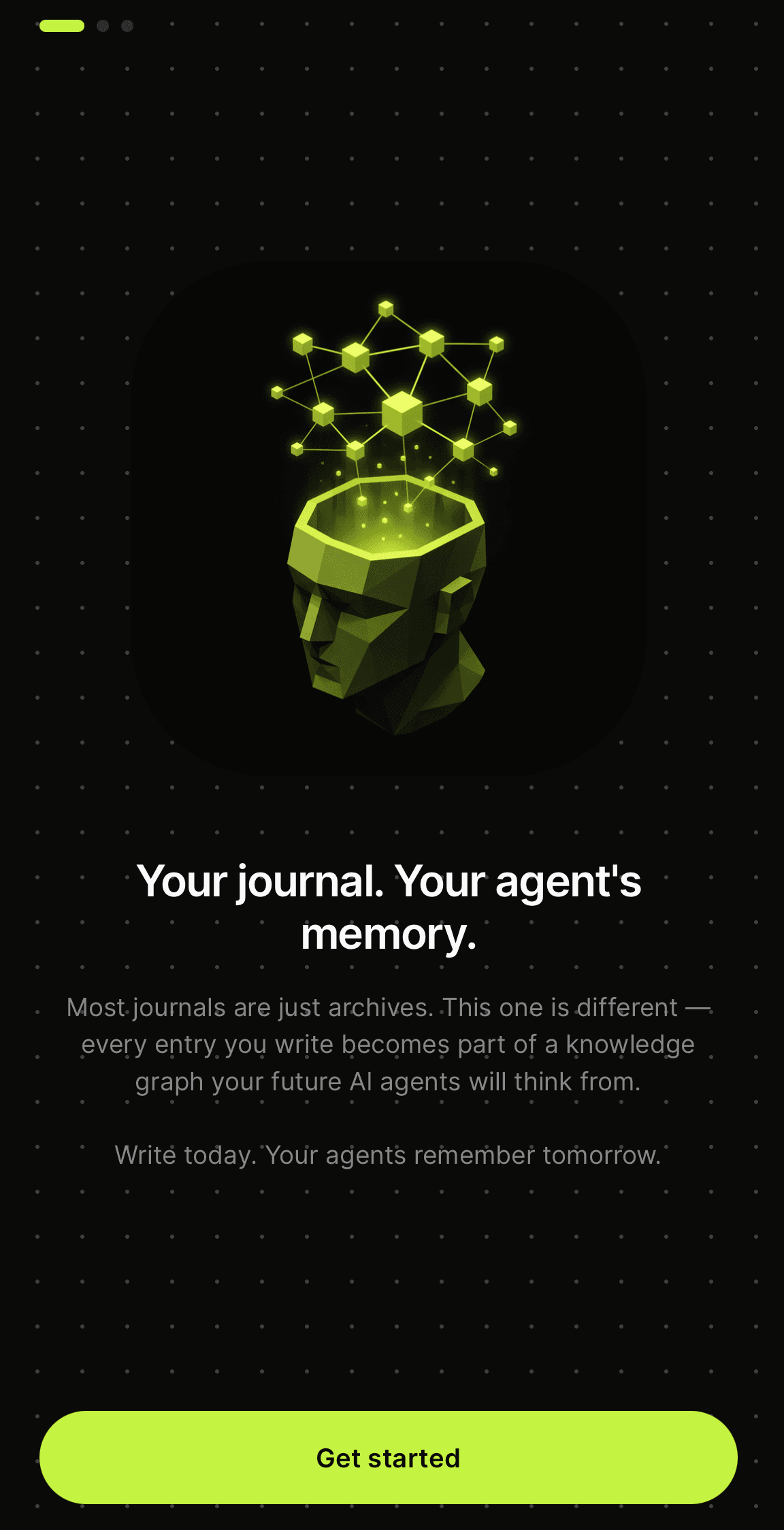 Voice recorder screen